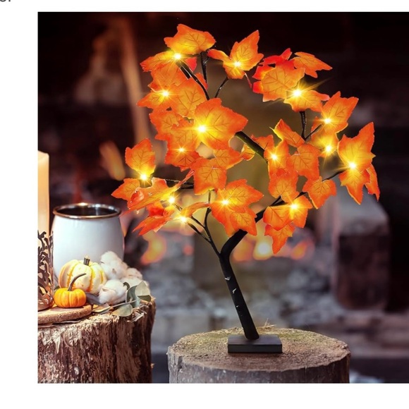 LED Lighted Maple Tree Decor - Picture 5 of 8